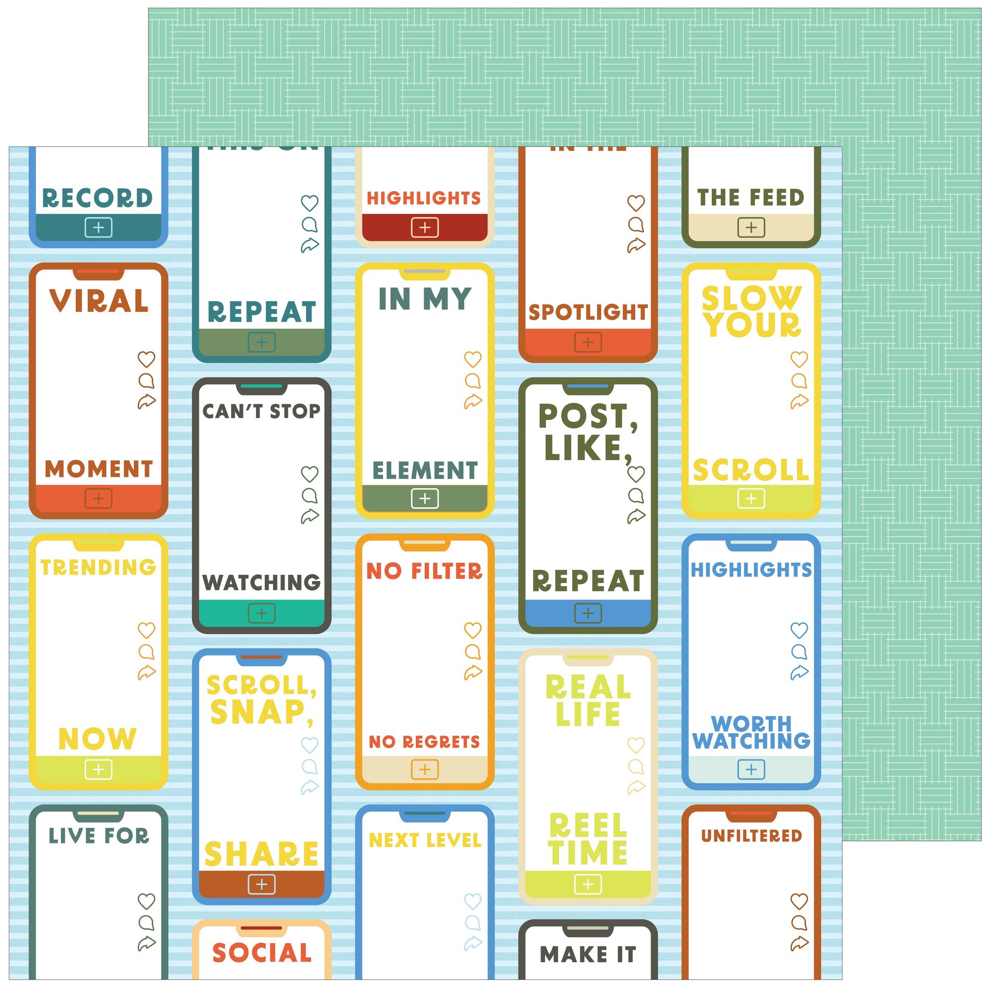 Pinkfresh Studio Legendary 12 x 12 Paper Pack 285025 Real Life