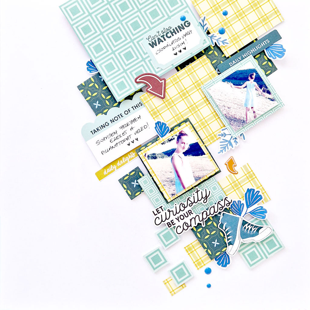 Pinkfresh Studio Legendary Enamel Shapes 287225 Compass Layout