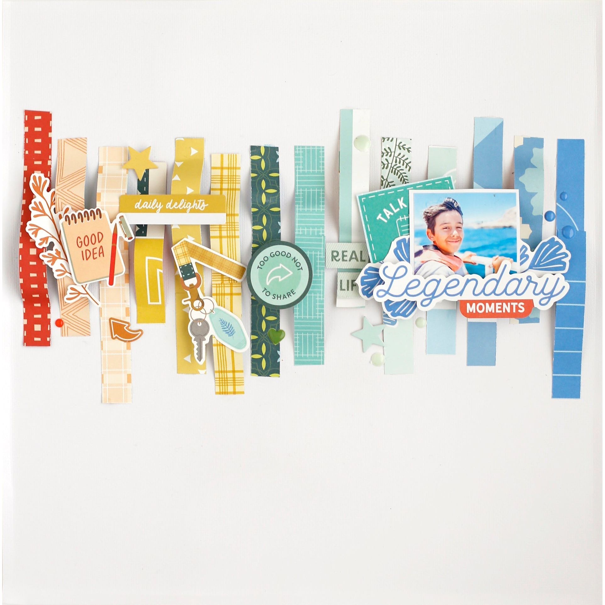 Pinkfresh Studio Legendary Ephemera 286525 Vacation Layout