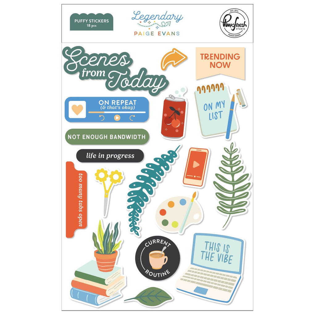 Pinkfresh Studio Legendary Puffy Stickers 286425