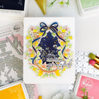 Pinkfresh Studio Lemon Blossom Crest Dies 321326 Endlessly Grateful Card