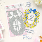Pinkfresh Studio Lemon Blossom Crest Press Plates 321526
