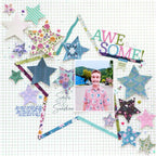 Pinkfresh Studio Lovely Lane Enamel Shapes 282325 Awesome Star Layout
