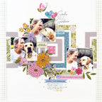 Pinkfresh Studio Lovely Lane Floral Ephemera 281625 Pets Layout