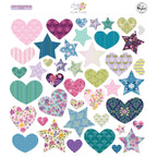 Pinkfresh Studio Lovely Lane Hearts And Stars Ephemera 281925