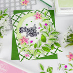 Pinkfresh Studio Lush Elegance Clear Stamps 307225 Thank You For Lifting Me Up Card