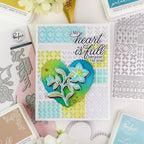 Pinkfresh Studio Lush Elegance Dies 307325 TaeEun My Heart Is Full Card