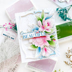 Pinkfresh Studio Magnificent Magnolia Press Plates 266025 You Make Life Beautiful Card
