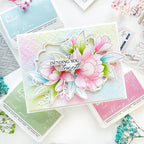 Pinkfresh Studio Magnificent Magnolia Stencils 265925 Sending You Strength Card
