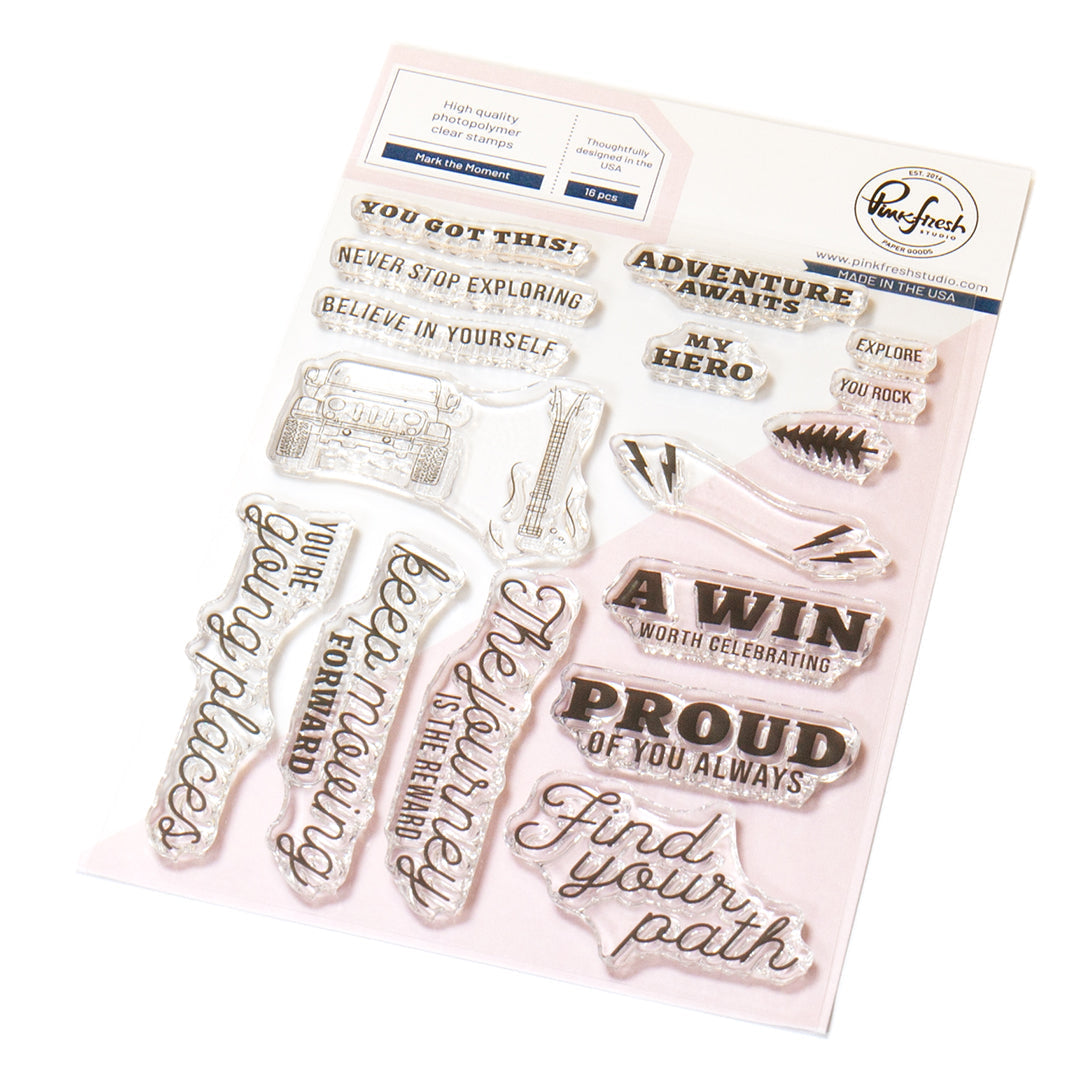 Pinkfresh Studio Mark The Moment Clear Stamps 283625