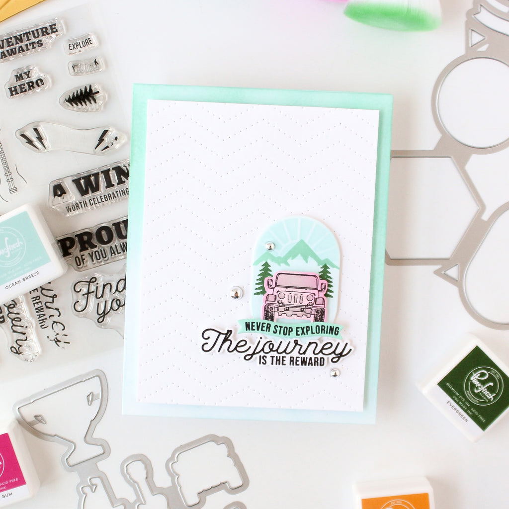 Pinkfresh Studio Mark The Moment Dies 283725 The Journey Is The Reward Card