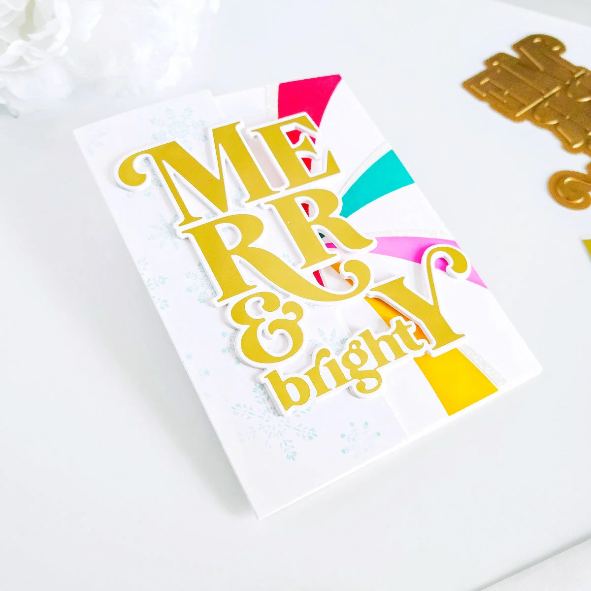 Pinkfresh Studio Merry And Bright Die And Hot Foil Plate Bundle Yasmin Diaz