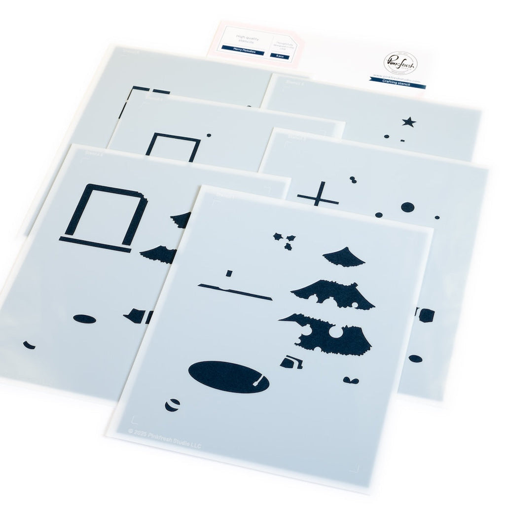 Pinkfresh Studio Merry Melodies Stencils 290125