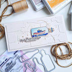 Pinkfresh Studio Message In A Bottle Clear Stamps 282825 Unsinkable Friendship Card