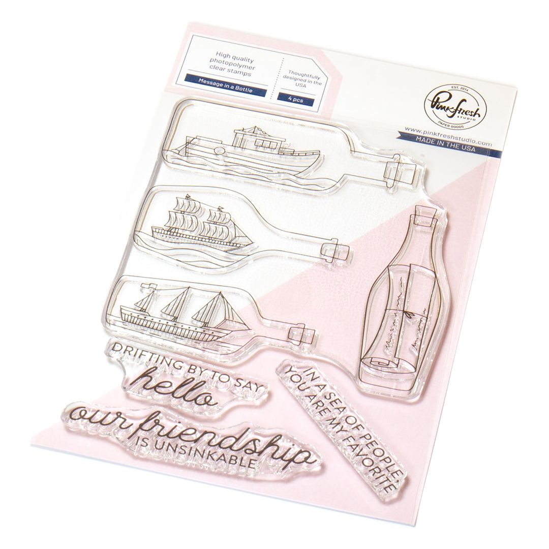 Pinkfresh Studio Message In a Bottle Clear Stamps 282825
