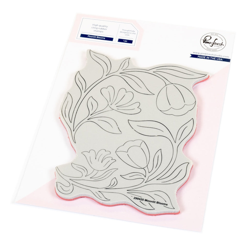 Pinkfresh Studio Moonlit Blooms Cling Stamp 299425