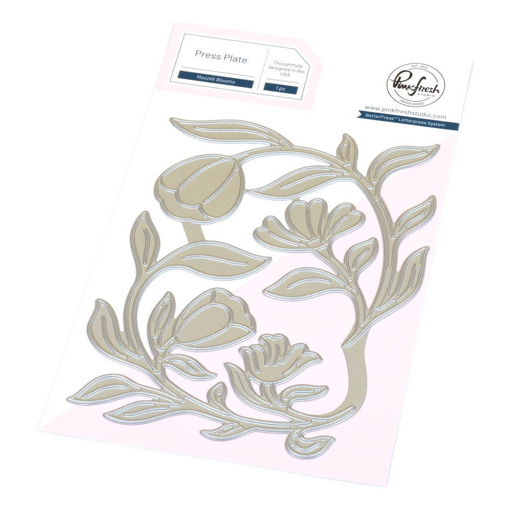 Pinkfresh Studio Moonlit Blooms Press Plate 299725