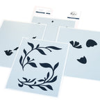 Pinkfresh Studio Moonlit Blooms Stencils 299625