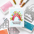 Pinkfresh Studio Nature's Narrative Die And Stencils Bundle May Your Day Be Rooted In Wonder Card