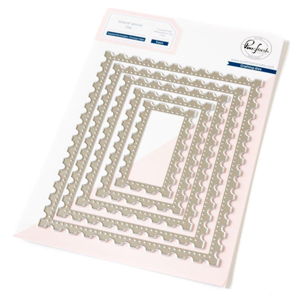 Pinkfresh Studio Nested Rectangles Postage Edge Dies pf175es