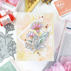 Pinkfresh Studio Nested Squares Diagonal Stitch Dies pf170es You Made My Day Card | color-code:ALT01