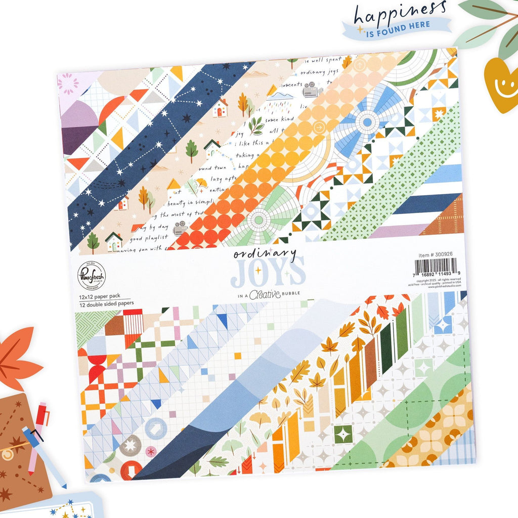 Pinkfresh Studio Ordinary Joy 12 x 12 Paper Pack 300926