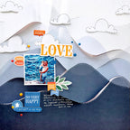 Pinkfresh Studio Ordinary Joy 12 x 12 Paper Pack 300926 Father Son Layout
