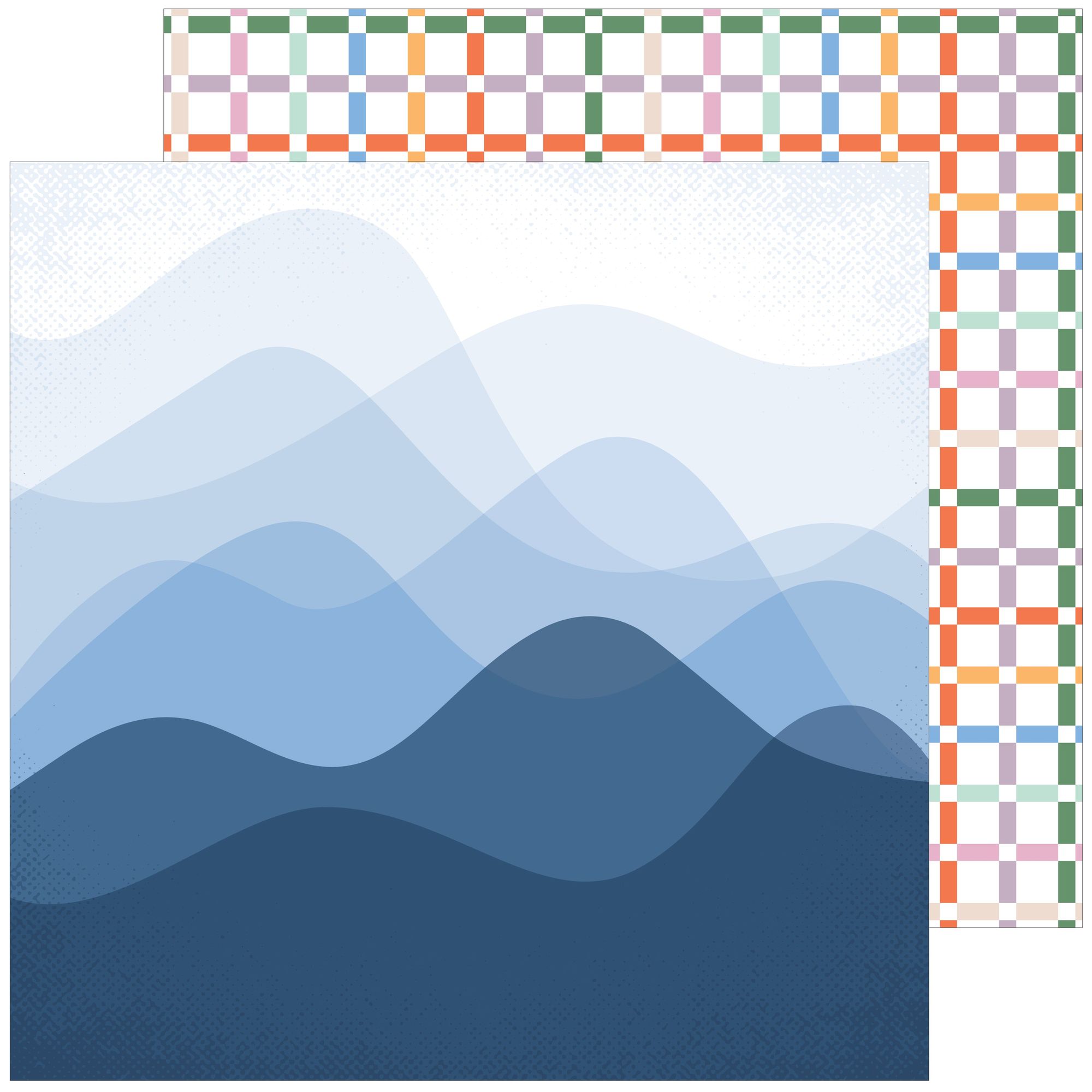 Pinkfresh Studio Ordinary Joy 12 x 12 Paper Pack 300926 Go With The Flow