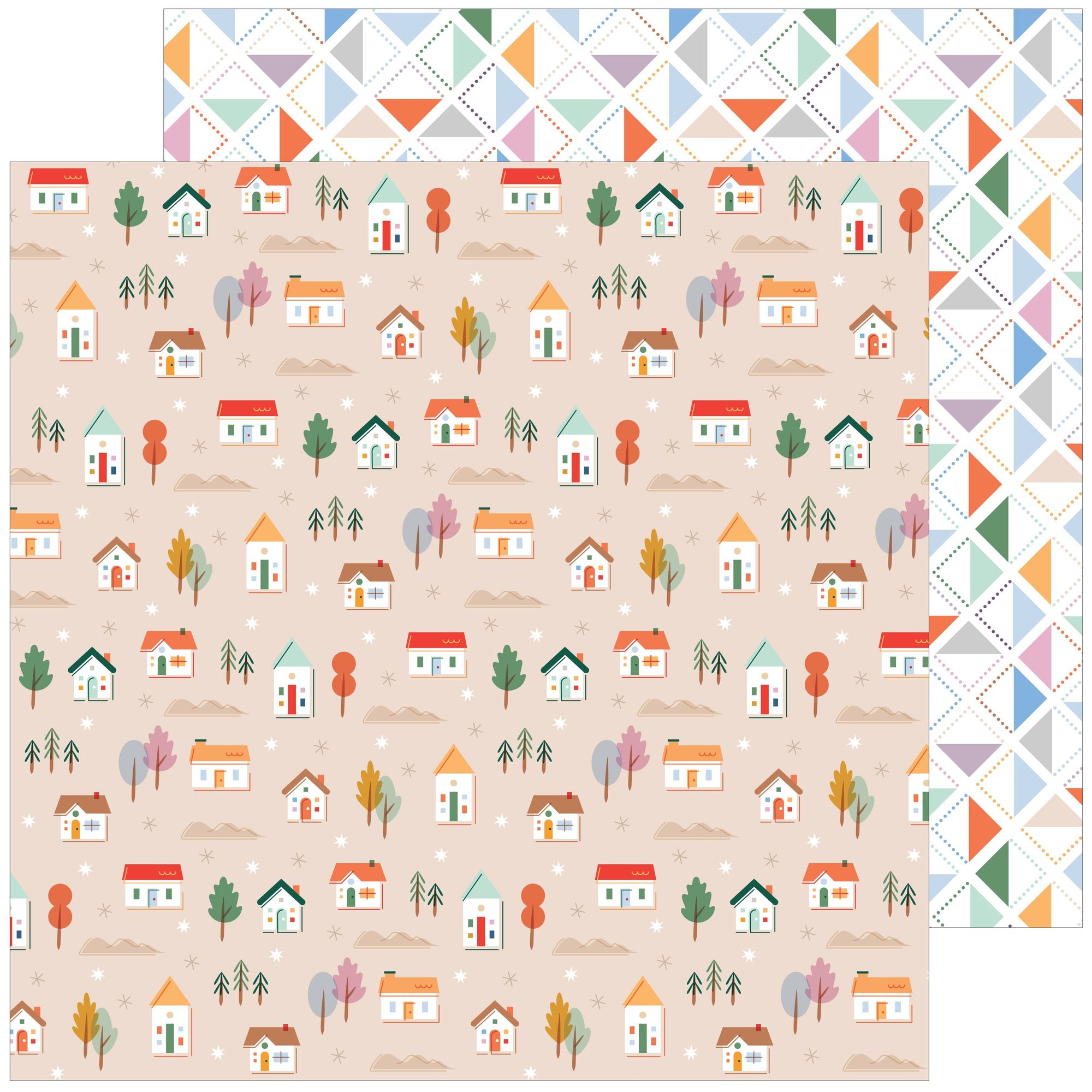 Pinkfresh Studio Ordinary Joy 12 x 12 Paper Pack 300926 Happy Home