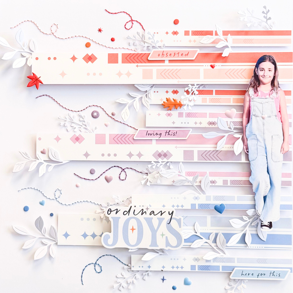 Pinkfresh Studio Ordinary Joy Enamel Shapes 303126 Portrait Layout