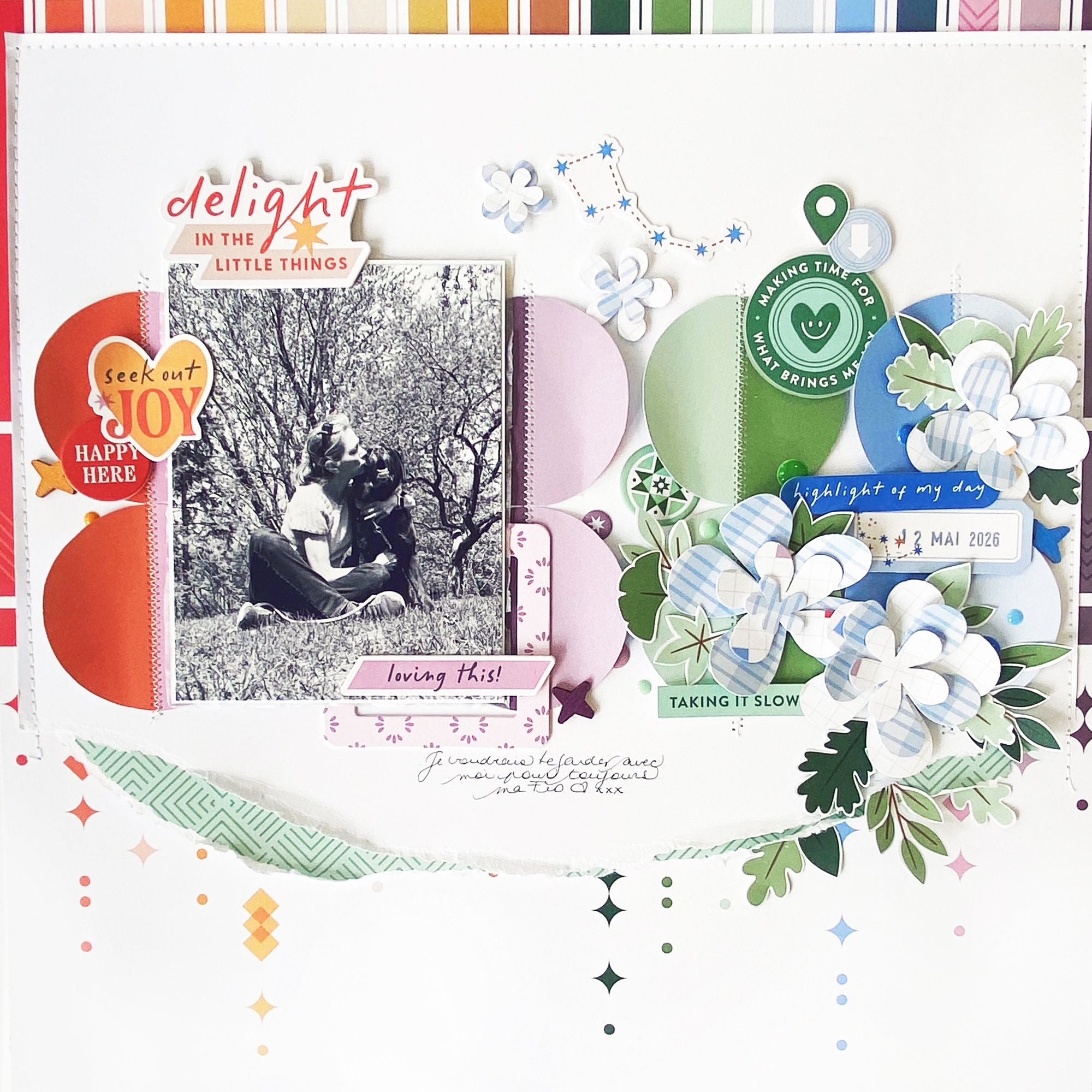 Pinkfresh Studio Ordinary Joy Ephemera 302426 Pets Layout