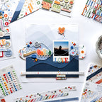 Pinkfresh Studio Ordinary Joy Puffy Alpha Stickers 302826 Nature Landscape Layout