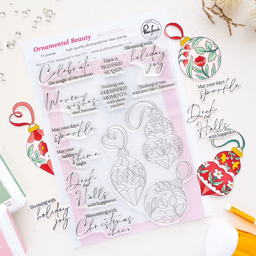 Pinkfresh Studio Ornamental Beauty Clear Stamps 332326