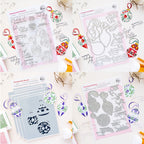 Pinkfresh Studio Ornamental Beauty Clear Stamps Dies Stencils And Press Plates Bundle