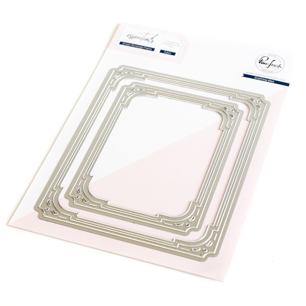 Pinkfresh Studio Ornate Rectangle Frame Dies pf120es