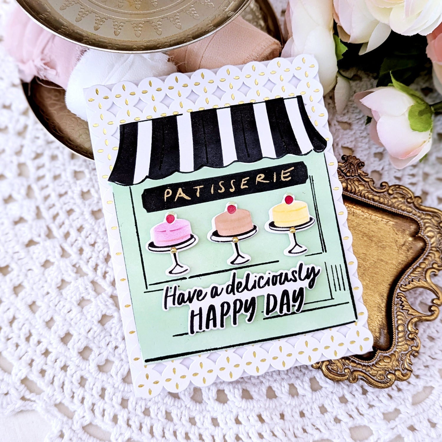 Pinkfresh Studio Patisserie Pals Dies 278925 Betty Wright Card