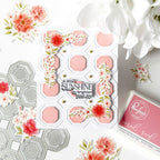 Pinkfresh Studio Peony Glow Stamps Dies Stencils And Washi Bundle A Little Sunshine To Brighten Your Day Card