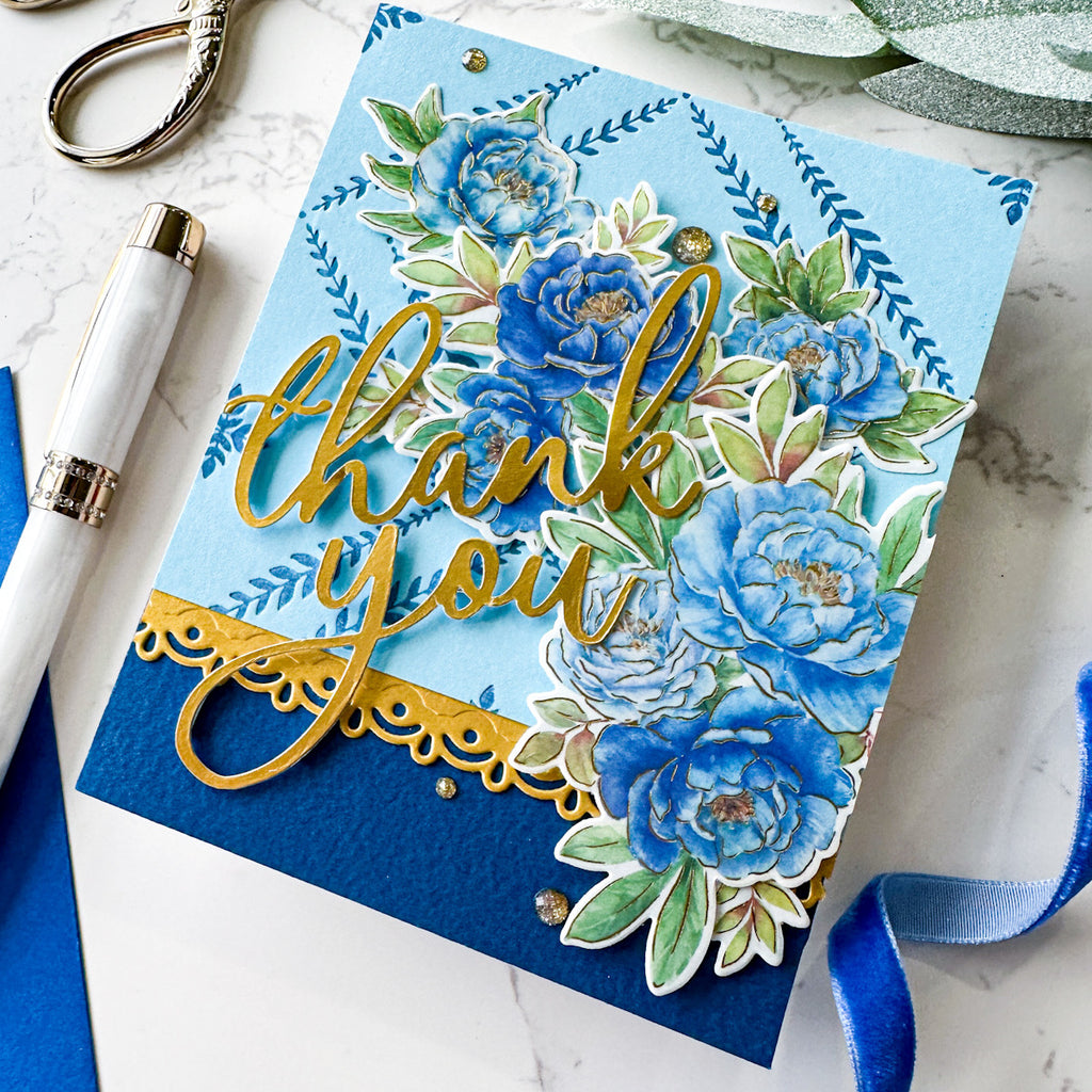 Pinkfresh Studio Peony Perfection Clear Stamps 270425 Emily Midgett