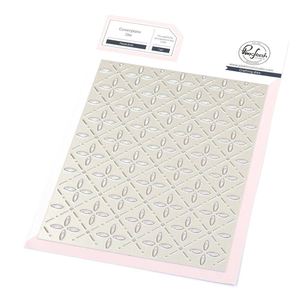 Pinkfresh Studio Petal Grid Coverplate Die 307825