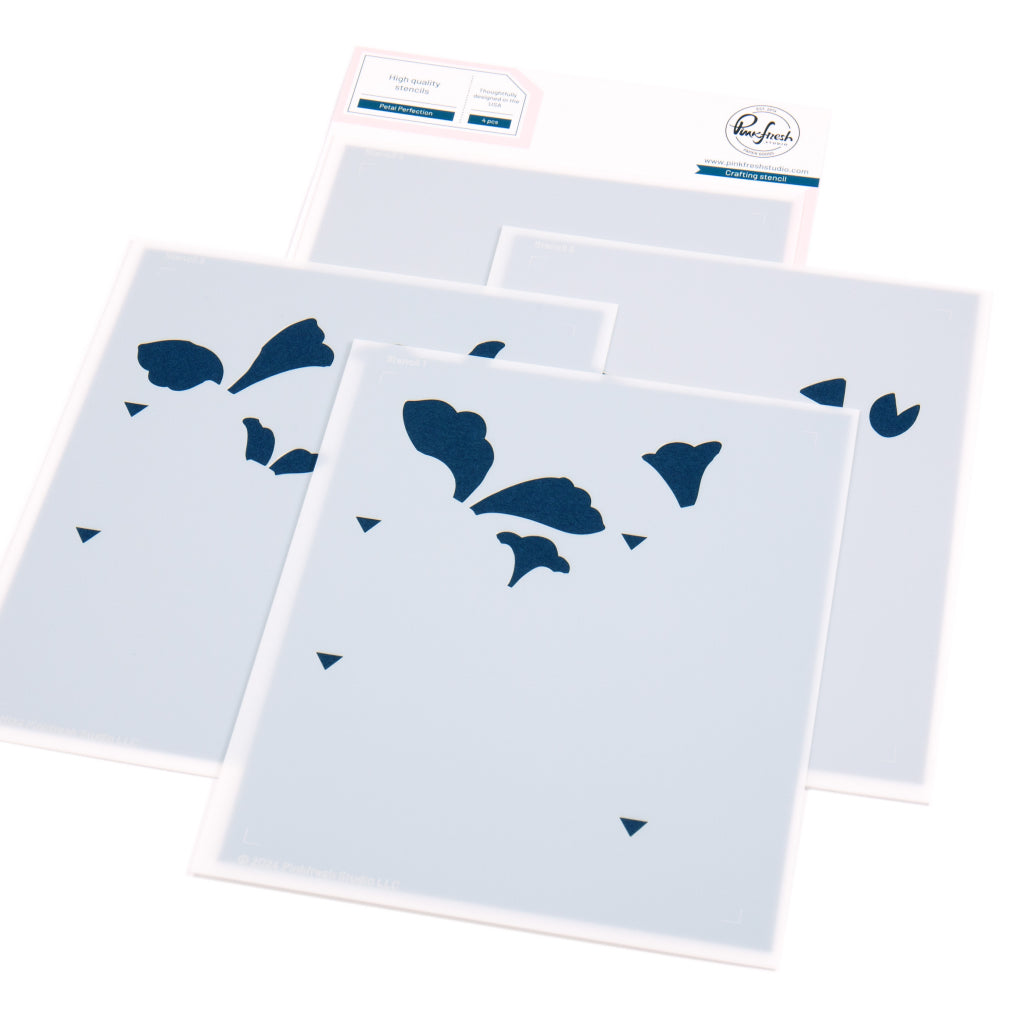 Pinkfresh Studio Petal Perfection Die And Stencils Bundle 278225