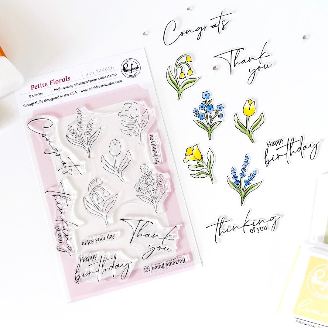 Pinkfresh Studio Petite Florals Clear Stamps 344626