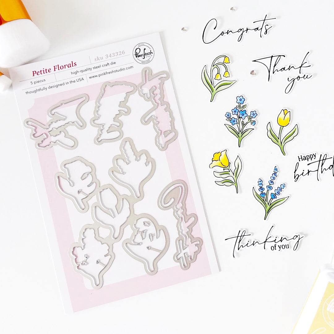 Pinkfresh Studio Petite Florals Dies 343326