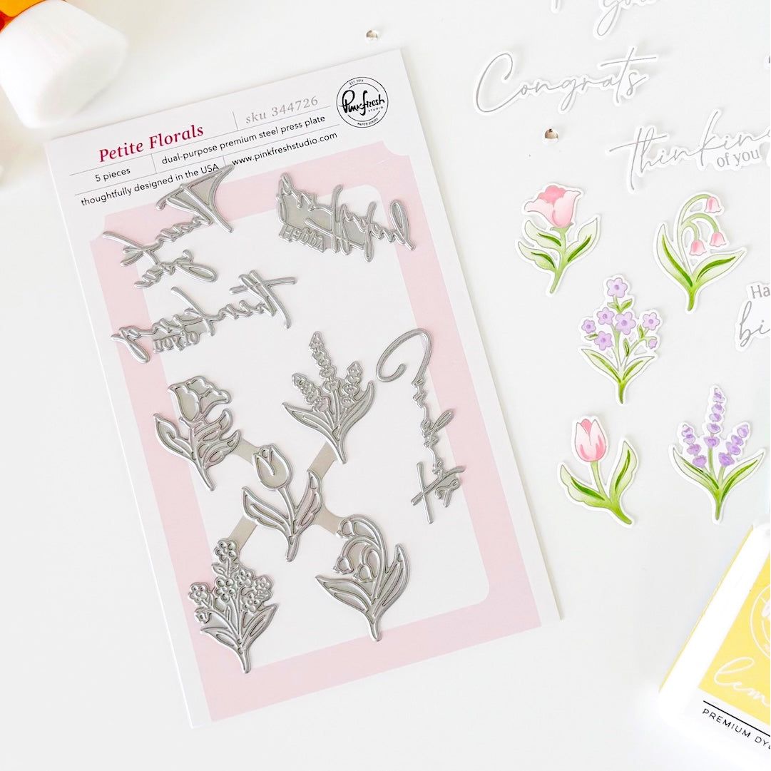 Pinkfresh Studio Petite Florals Press Plates 344726