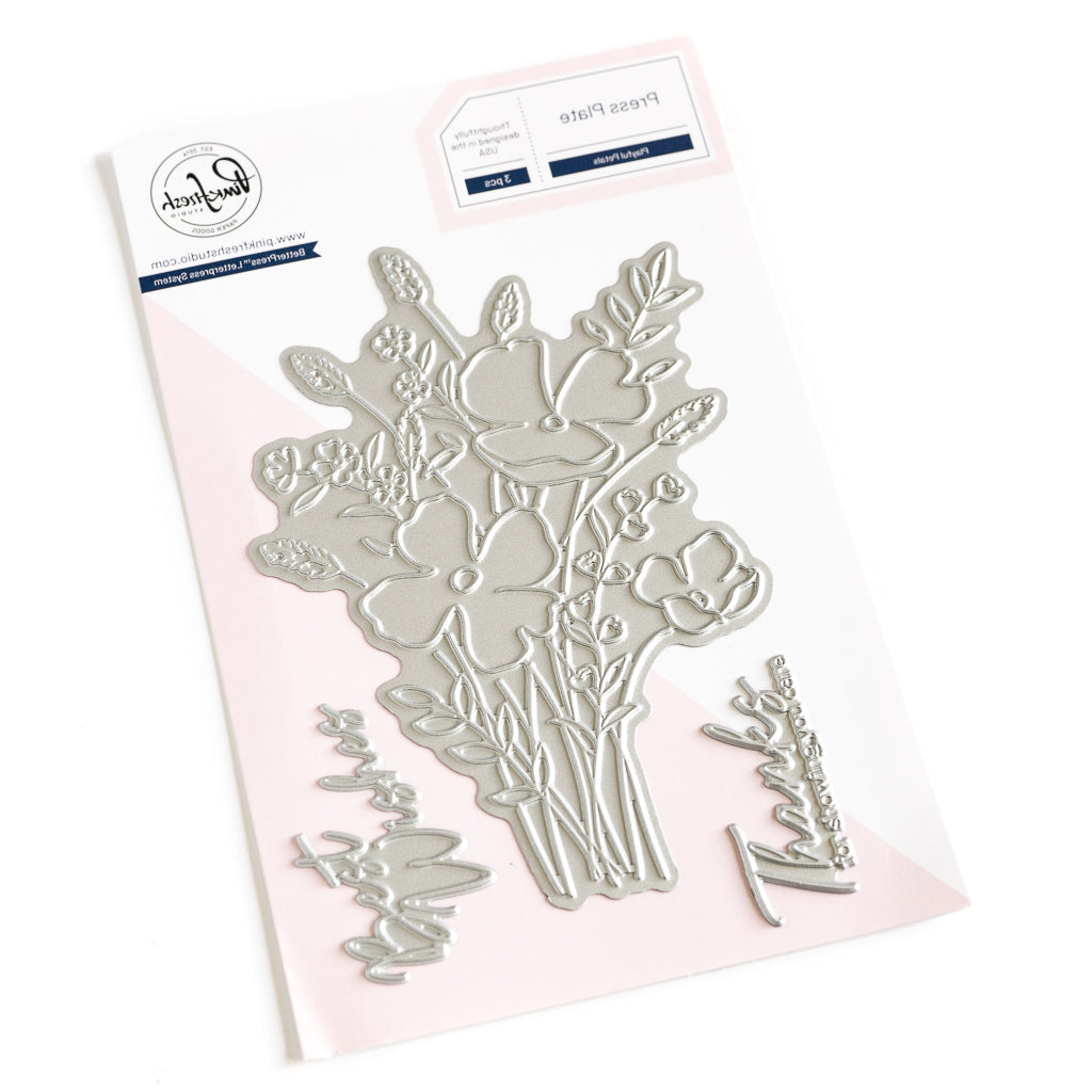 Pinkfresh Studio Playful Petals Press Plates 255524 Alternate Image