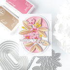 Pinkfresh Studio Plumeria Dies 272725 Missing You Card
