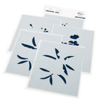 Pinkfresh Studio Plumeria Stamps Dies Stencils And Press Plates Bundle 272825
