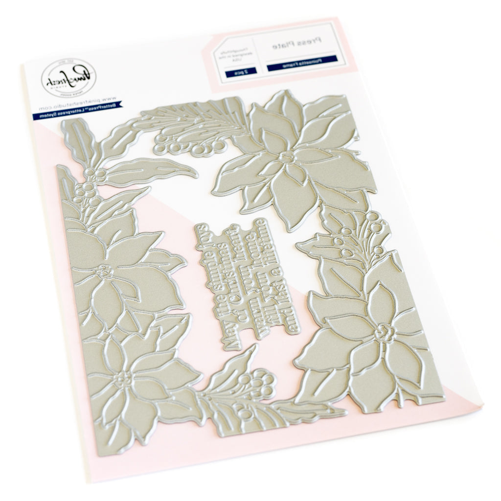 Pinkfresh Studio Poinsettia Frame Press Plates 253824 Alternate Image