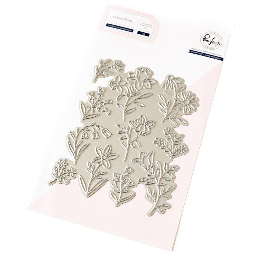Pinkfresh Studio Print Shop Modern Botanicals Press Plate 245524