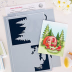 Pinkfresh Studio Retro Camp Days Stencils 329526