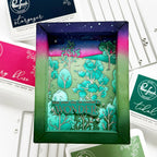 Pinkfresh Studio Rooted In Wonder Dies 295725 Forest Evening Card